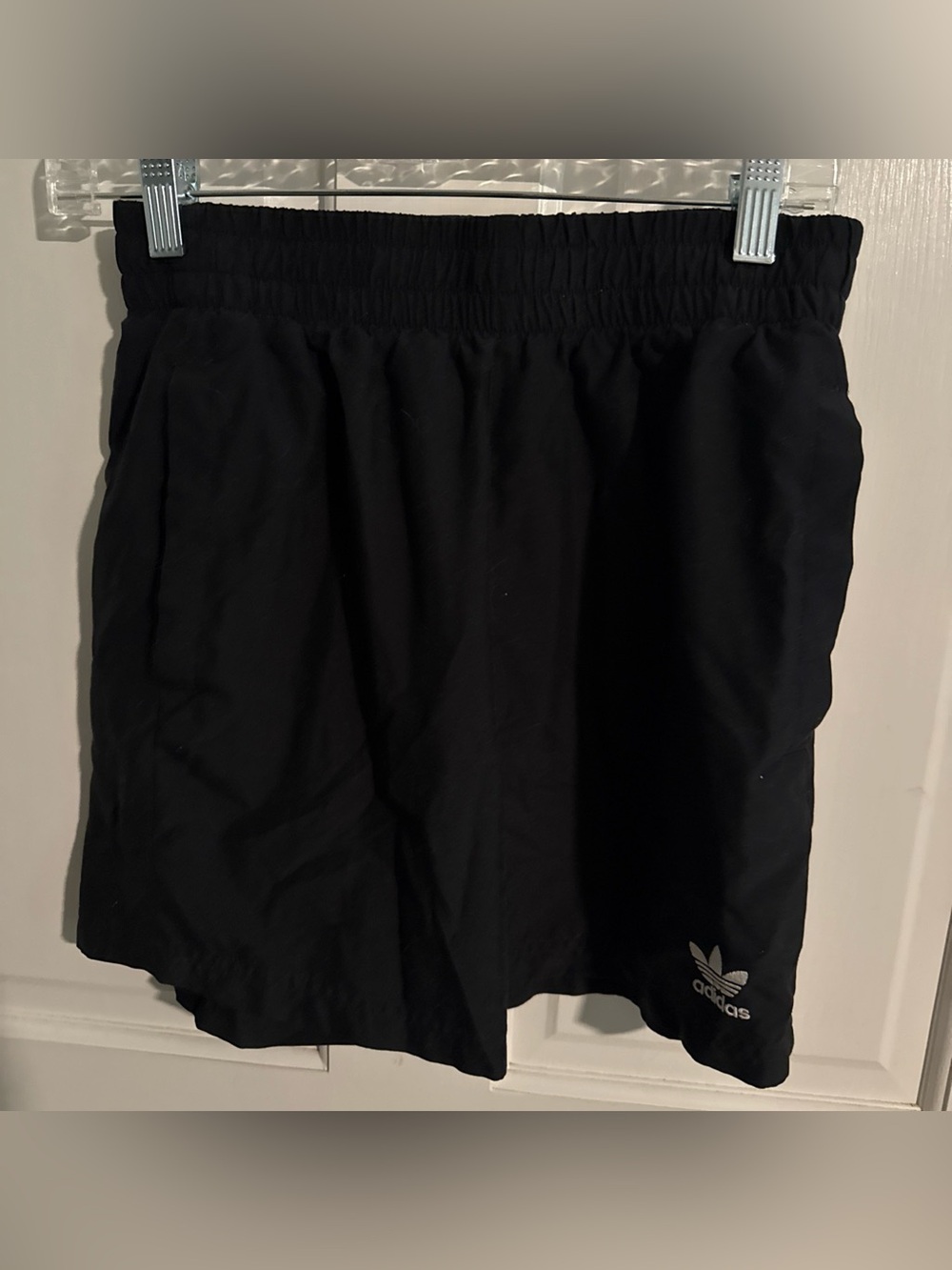 adidas Black Shorts with Trefoil Patch